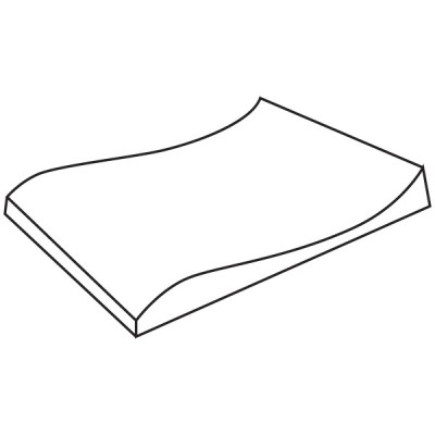 Double curve square mould 38x33cm Double curve square mould 38x33cm