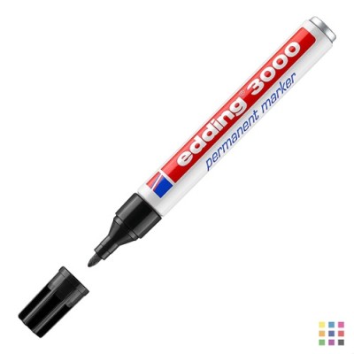 Marqueur permanent Edding 3000 noir Marqueur permanent Edding 3000 noir