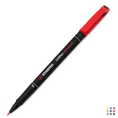 Rotulador permanente fino Stabilo rojo Rotulador permanente fino Stabilo rojo