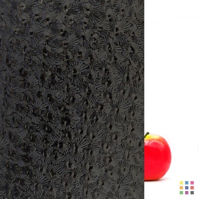 W96 Opalescent 96-02 FLOR noir opaque "Florentine" 82x107cm W96 Opalescent 96-02 FLOR noir opaque "Florentine" 82x107cm