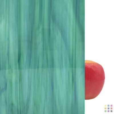 OS Opalescent 623-7S-F dark green and blue 30x30cm OS Opalescent 623-7S-F dark green and blue 30x30cm