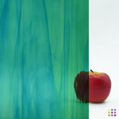 OS Waterglass 423-1W-F pale green and aqua blue 30x28cm OS Waterglass 423-1W-F pale green and aqua blue 30x28cm