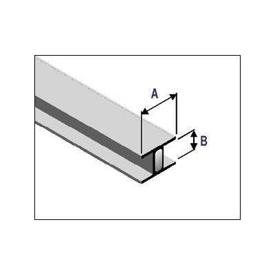 Profilé de 2m en plomb armé Mommer H plat 8x5mm avec tige en acier Profilé de 2m en plomb armé Mommer H plat 8x5mm avec tige en acier