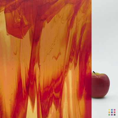 W Streaky 11-LL red and amber 82x107cm W Streaky 11-LL red and amber 82x107cm