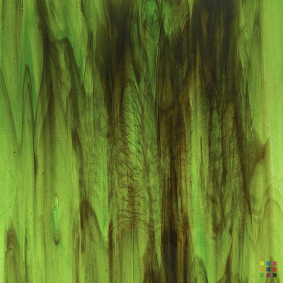 W Streaky 59-LL dark brown and green 82x107cm W Streaky 59-LL dark brown and green 82x107cm