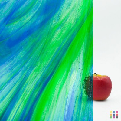 W Streaky 197-LL bleu foncé et vert moyen 82x107cm W Streaky 197-LL bleu foncé et vert moyen 82x107cm