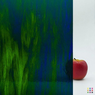 W Streaky 243-LL dark blue and yellowish green 82x107cm W Streaky 243-LL dark blue and yellowish green 82x107cm