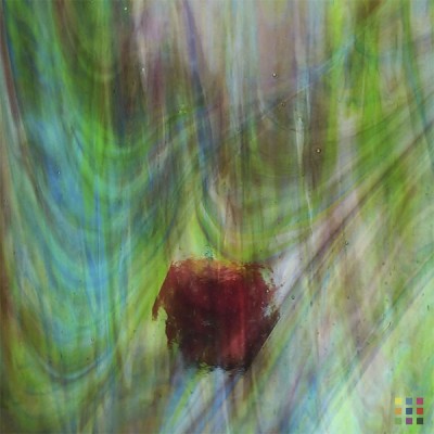 W Streaky 441-LL pourpre foncé, bleu foncé et vert moyen 82x107cm
