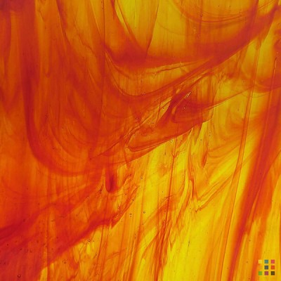 W Streaky 831-LL rouge et jaune 82x107cm W Streaky 831-LL rouge et jaune 82x107cm