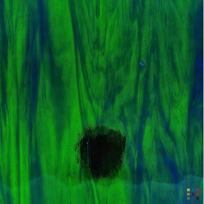 W Streaky 702-LL medium green and dark blue "Mystic" 82x107cm W Streaky 702-LL medium green and dark blue "Mystic" 82x107cm