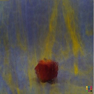 W Streaky 705-LL violet and medium amber "Mystic" 82x107cm W Streaky 705-LL violet and medium amber "Mystic" 82x107cm