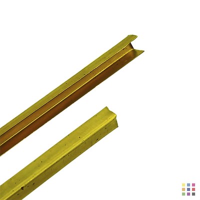 Brass U came 1.80m / 4x4mm Brass U came 1.80m / 4x4mm