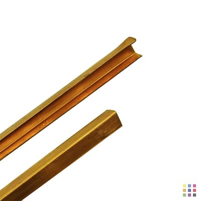Copper U came 1.80m / 4x4mm Copper U came 1.80m / 4x4mm