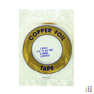 EDCO adhesive copper foil 6.4mm (1/4") EDCO adhesive copper foil 6.4mm (1/4")