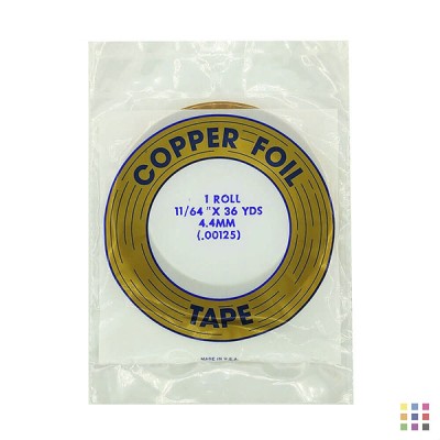 Cinta de cobre adhesivo EDCO 4,4mm (11/64") Cinta de cobre adhesivo EDCO 4,4mm (11/64")