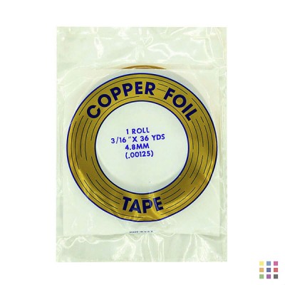 Cinta de cobre adhesivo EDCO 4,8mm (3/16") Cinta de cobre adhesivo EDCO 4,8mm (3/16")