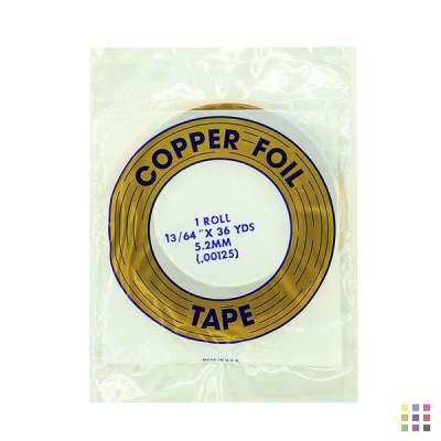 EDCO adhesive copper foil 5.2mm (13/64") EDCO adhesive copper foil 5.2mm (13/64")