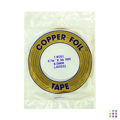 EDCO adhesive copper foil 8.0mm (5/16") EDCO adhesive copper foil 8.0mm (5/16")
