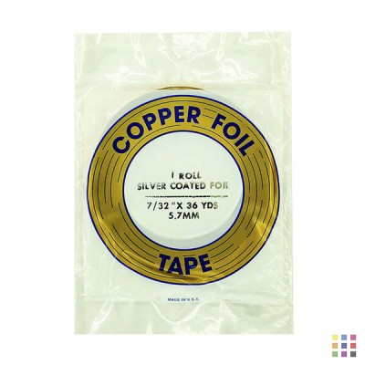 EDCO silver adhesive copper foil 5.6mm (7/32") EDCO silver adhesive copper foil 5.6mm (7/32")