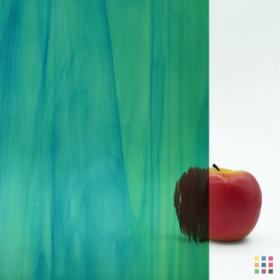OS Waterglass 423-1W-F pale green and aqua blue 56x122cm OS Waterglass 423-1W-F pale green and aqua blue 56x122cm