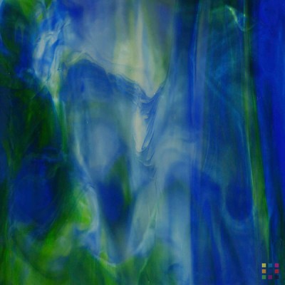 W Wisspy WO-197 bleu foncé et vert moyen 82x107cm W Wisspy WO-197 bleu foncé et vert moyen 82x107cm