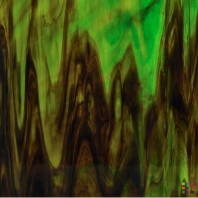 W Wisspy WO-59 marron foncé et vert 82x107cm