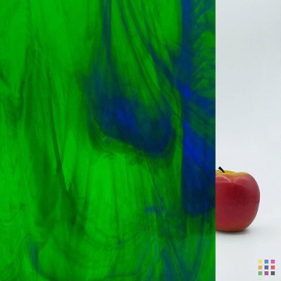 W Wisspy WO-702 medium green and dark blue "Mystic" 82x107cm W Wisspy WO-702 medium green and dark blue "Mystic" 82x107cm
