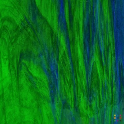 W Wisspy WO-702 medium green and dark blue "Mystic" 82x107cm W Wisspy WO-702 medium green and dark blue "Mystic" 82x107cm