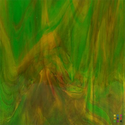 W Wisspy WO-709 green and amber "Mystic" 82x107cm W Wisspy WO-709 green and amber "Mystic" 82x107cm