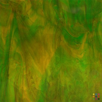W Wisspy WO-709 green and amber "Mystic" 82x107cm W Wisspy WO-709 green and amber "Mystic" 82x107cm