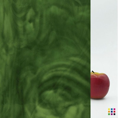 W Opalescent 101-D vert foncé 82x107cm W Opalescent 101-D vert foncé 82x107cm
