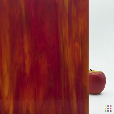 W Opalescent 25-D orange et vert 82x107cm W Opalescent 25-D orange et vert 82x107cm