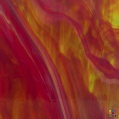 W Opalescent 25-D orange et vert 82x107cm W Opalescent 25-D orange et vert 82x107cm