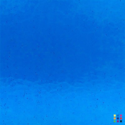 Antik cathedral 3-2 deep turquoise blue 80x80cm Antik cathedral 3-2 deep turquoise blue 80x80cm