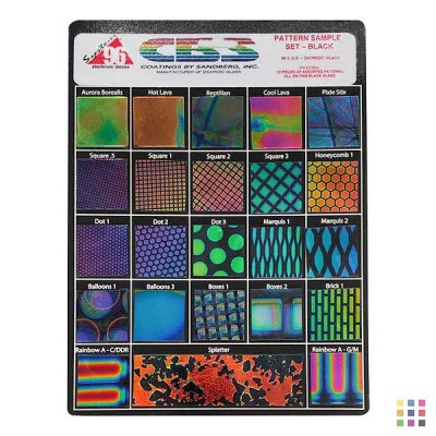 COE96 pattern/black Dichroic glass set COE96 pattern/black Dichroic glass set