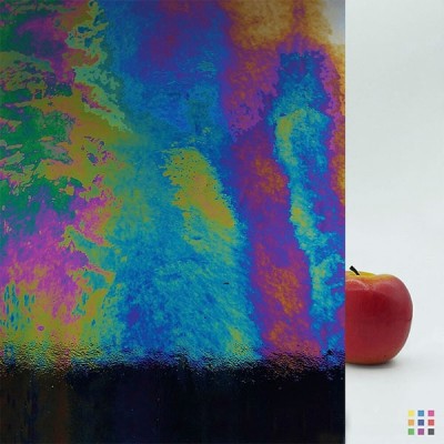 W Opalescent DR BLACK IRID noir opaque iridescent 82x107cm W Opalescent DR BLACK IRID noir opaque iridescent 82x107cm