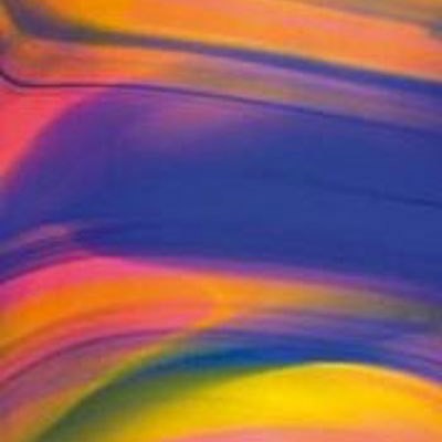 L Streaky S622 goldpink, blue and yellow on clear L Streaky S622 goldpink, blue and yellow on clear