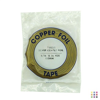 EDCO silver adhesive copper foil 8.0mm (5/16") EDCO silver adhesive copper foil 8.0mm (5/16")