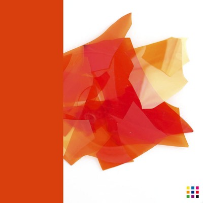 Confettis 2025 orange opalescent 300g Confettis 2025 orange opalescent 300g