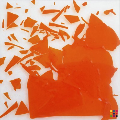 Confettis 2025 orange opalescent 300g Confettis 2025 orange opalescent 300g