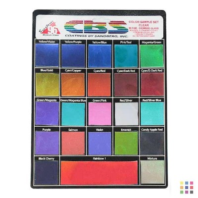 COE96 solid colour/clear Dichroic glass set COE96 solid colour/clear Dichroic glass set