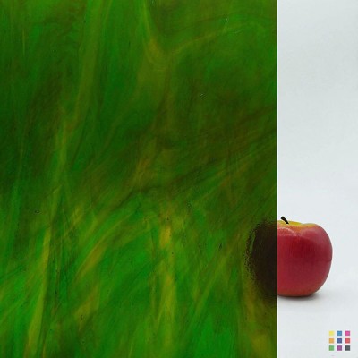 W Streaky 245-LL medium amber and green 82x107cm W Streaky 245-LL medium amber and green 82x107cm