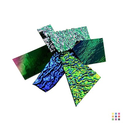 COE90 3mm black Dichroic glass scraps 150g COE90 3mm black Dichroic glass scraps 150g