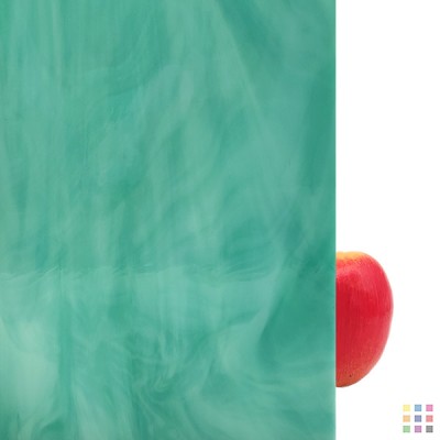 OS Opalescent 823-72S-F teal green 61x122cm OS Opalescent 823-72S-F teal green 61x122cm