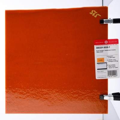 B Opalescent 0329-30 burnt orange 51x89cm Striker* B Opalescent 0329-30 burnt orange 51x89cm Striker*