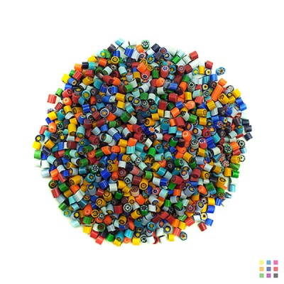 Opalescent Millefiori 3-4mm 100g Opalescent Millefiori 3-4mm 100g