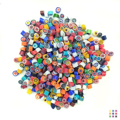 Opalescent Millefiori 5-6mm 100g Opalescent Millefiori 5-6mm 100g