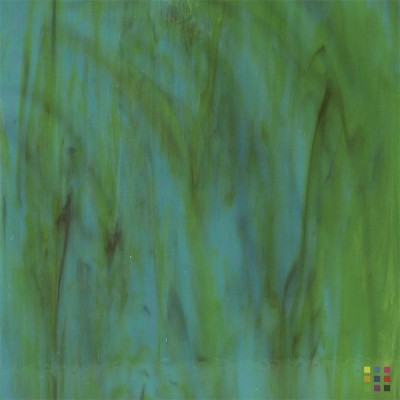 W Opalescent 275-L pourpre foncé, vert jaunâtre et bleu moyen 82x107cm W Opalescent 275-L pourpre foncé, vert jaunâtre et bleu moyen 82x107cm