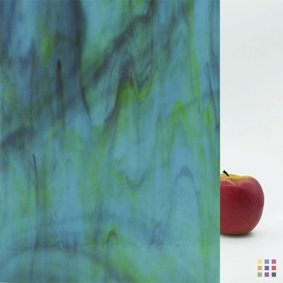 W Opalescent 275-L pourpre foncé, vert jaunâtre et bleu moyen 82x107cm W Opalescent 275-L pourpre foncé, vert jaunâtre et bleu moyen 82x107cm