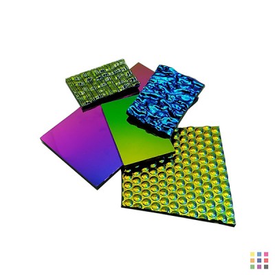 COE96 3mm black Dichroic glass scraps 150g COE96 3mm black Dichroic glass scraps 150g